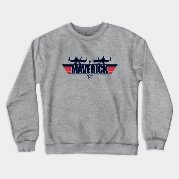 Top Gun Maverick Crewneck Sweatshirt by Dmitrij Vitalis